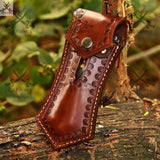 Unleash your inner adventurer with our special Patterns Damascus steel switchblade pocket knife. Crafted with unparalleled precision and featuring a stunning deer horn handle, this knife is the ultimate EDC companion - ZB Knives Store