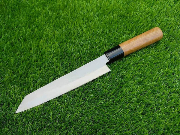 13" inches HAND FORGED Fixed Blade J2 Steel Chef Knife + Leather Sheath
