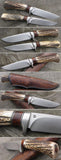 10" Inches HAND FORGED D2 Steel Hunting Knife + Leather Sheath