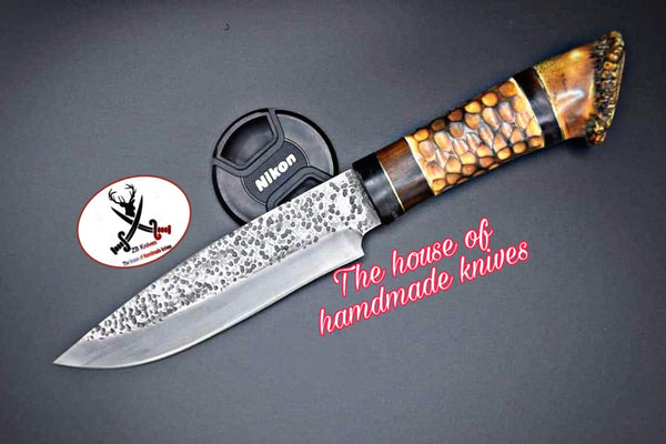 Custom Handmade 1095 High carbon steel Hunting knife - ZB Knives Store