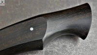 11.5" Inches HAND FORGED Fixed 1095 High carbon Steel Hunting Knife + leather sheath - ZB Knives Store