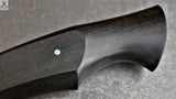 11.5" Inches HAND FORGED Fixed 1095 High carbon Steel Hunting Knife + leather sheath - ZB Knives Store