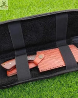 12" Inches HAND FORGED Full Tang Damascus Steel Cleaver Knife+ Leather sheath - ZB Knives Store