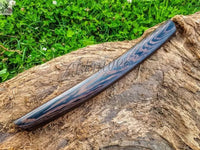 13" inches HAND FORGED Damascus Steel Katana Knife + Scabbard - ZB Knives Store