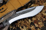18" Inches HAND FORGED Full Tang 1095 High Carbon steel Kukri Knife + leather sheath - ZB Knives Store