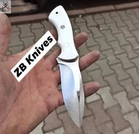 9" Inches HAND FORGED D2 Steel Hunting knife + Leather Sheath - ZB Knives Store