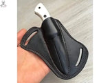 9" Inches HAND FORGED D2 Steel Hunting knife + Leather Sheath - ZB Knives Store