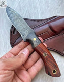 buck skinning knife – Damascus Steel Blade For Deer & Game - ZB Knives Store