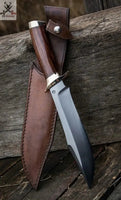 Best Survival Bowie Knife – 16" Hand - Forged High Carbon Steel Blade - ZB Knives Store