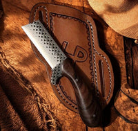 Bull Knife - Rasp Tool Steel Blade with Belt Sheath - ZB Knives Store