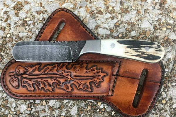 Bull Knife & Damascus Blade 