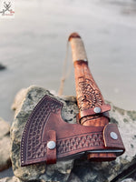 Bushcraft AXE Leather Sheath 1