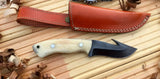 CUSTOM HANDMADE  H.C STEEL KNIFE/ CAMEL BONE TANG WORK HANDLE ZB Knives Store
