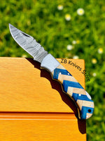 Best EDC Pocket Knife – 3-Inch Damascus Steel Blade & Back Lock Mechanism