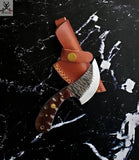 7.5'' Camp Kitchen Knife | Custom High Carbon Steel | USA Outdoor Tool - ZB Knives Store
