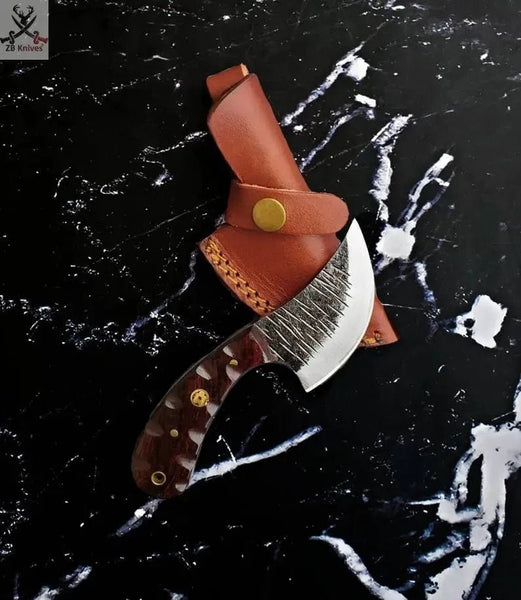 7.5'' Camp Kitchen Knife | Custom High Carbon Steel | USA Outdoor Tool - ZB Knives Store