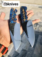 Custom Handmade high carbon 1095 steel hunting knife - ZB Knives Store