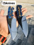Custom Handmade high carbon 1095 steel hunting knife - ZB Knives Store