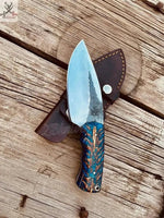 Custom Handmade high carbon 1095 steel hunting knife - ZB Knives Store