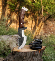 Custom Hand Forged Steel Best Survival Camping Tracker Knife
