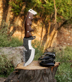 Custom Hand Forged Steel Best Survival Camping Tracker Knife