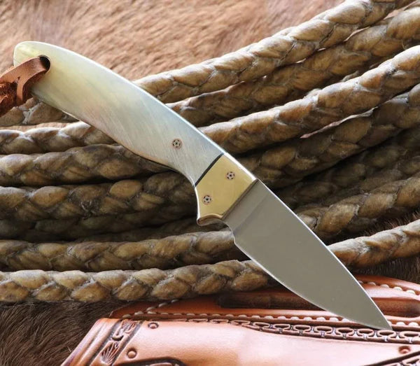 Canadian belt knife with Leather Knife Sheath For Belt