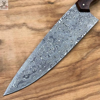 Damascus steel custom chef knife - ZB Knives Store
