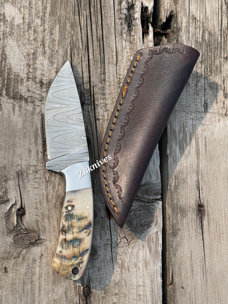 Damascus Steel Skinning Knife