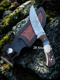 Damascus Camping Knife