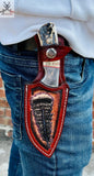 Hook Knife - Damascus Steel Turkey Cut Blade With Custom Belt Sheath - ZB Knives Store
