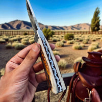 Hunting Knifes – Stag Ridge Custom Handmade Blade With Sheath - ZB Knives Store