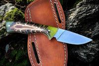 Rancher’s Blade – Cowboy Knife with Sheath: D2 Steel and Pine Cone Handle - ZB Knives Store
