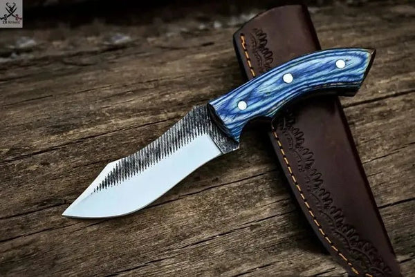 Professional Skinner Knife - 8.5" 1095 Steel Hunting Blade w/ Sheath - ZB Knives Store