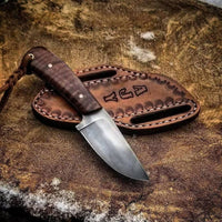 Legacy Skinning Knife with Exotic Wenge Wood Handle - ZB Knives Store