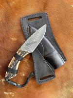 Valhalla Knife - Norse Handcrafted Blade & Antler Horn Handle - ZB Knives Store