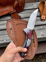 Western Knife – 8" Rasp Steel Blade with Custom Belt Sheath - ZB Knives Store