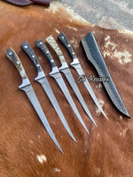 Best Fish Fillet Knife & Ram Horn Handle With leather case