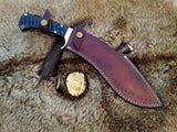 Best Kukri Knife - Handcrafted Damascus kukri Blade & Buffalo Horn Handle