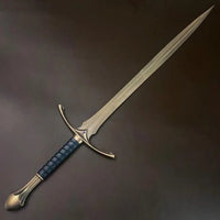 Lord of the Rings Narsil Sword with Scabbard – Aragorn’s Sword Replica – Full Size Collectible – LOTR Prop for Display or Cosplay - ZB Knives Store