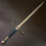 Lord of the Rings Narsil Sword with Scabbard – Aragorn’s Sword Replica – Full Size Collectible – LOTR Prop for Display or Cosplay - ZB Knives Store