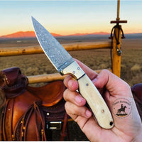 Handmade Cowboy Western Knives with cowboy sheath