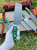 Best Camping knife Set - 6-Piece , G10 Handles With Leather Kit