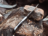 9.5" inches HAND FORGED Full Tang J2 Steel Hunting Knife + leather sheath ZB Knives Store